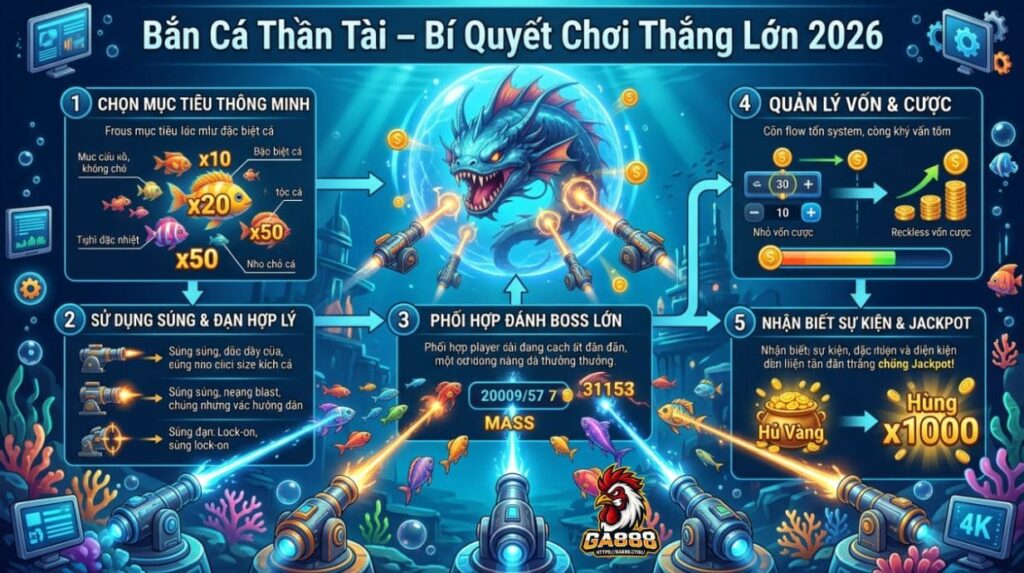 Bắn Cá Thần Tài – Bí Quyết Chơi Thắng Lớn 2026