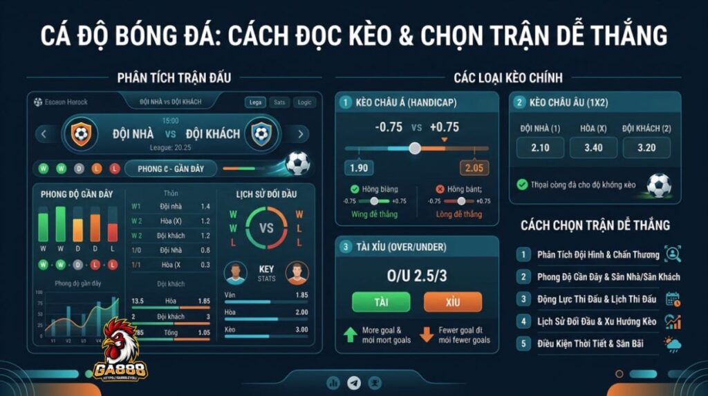 Cá Độ Bóng Đá: Cách Đọc Kèo & Chọn Trận Dễ Thắng