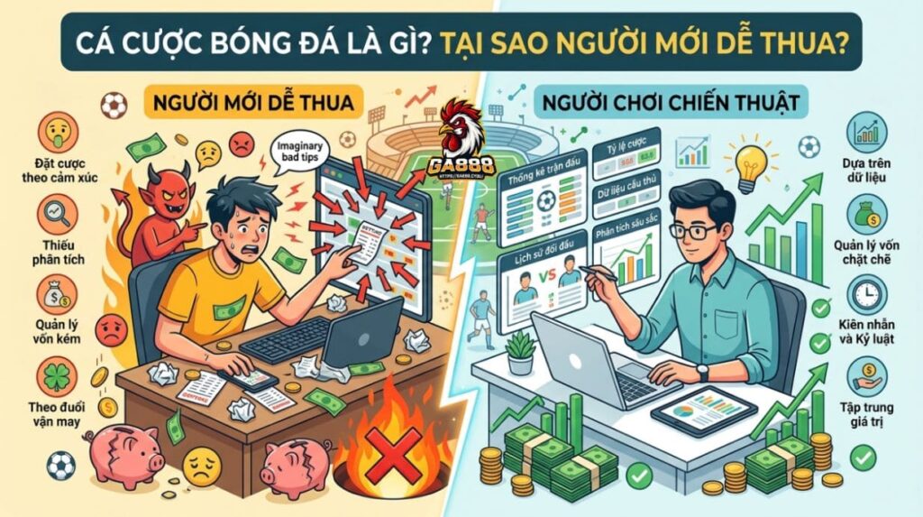 Cá độ bóng đá là sao? Vì sao người mới dễ thua