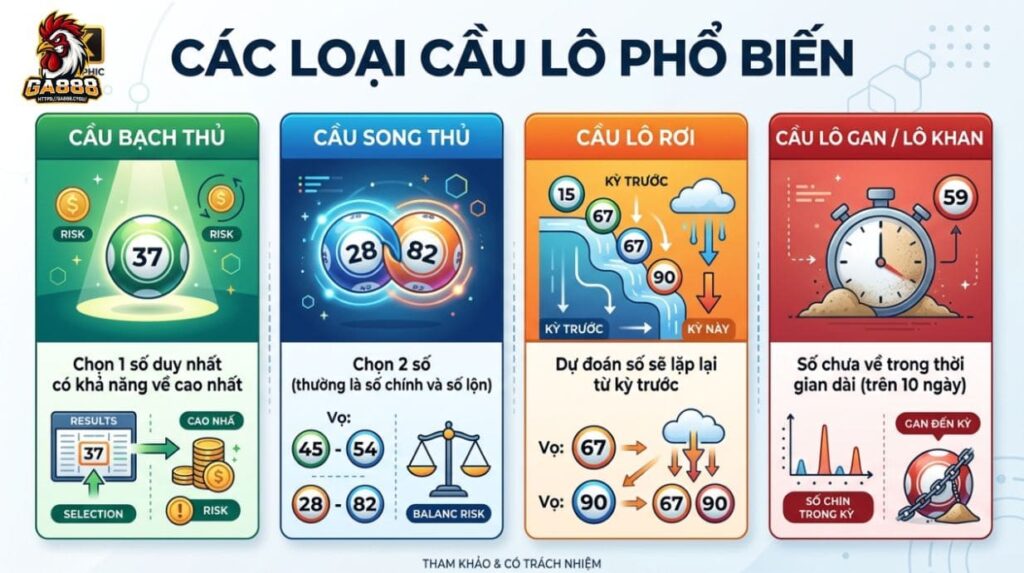 Các loại cầu lô đề phổ biến