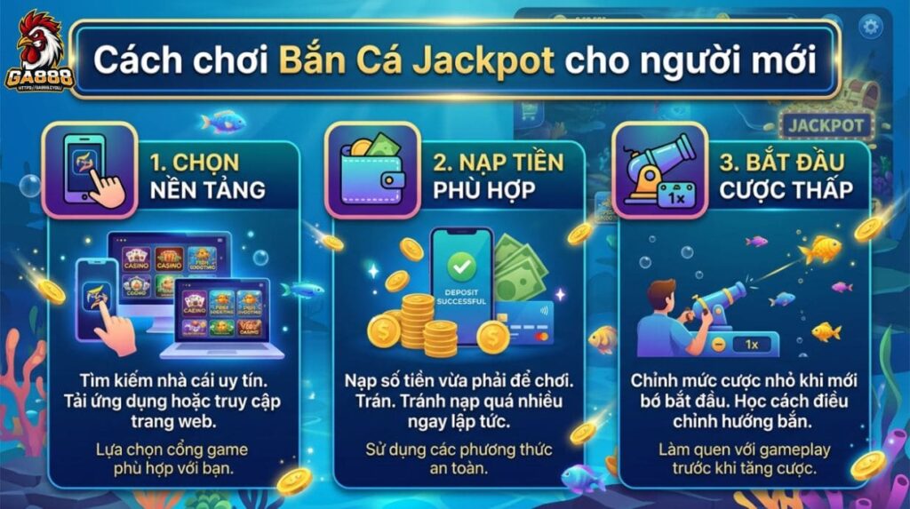 Hướng dẫn dành cho người mới khi chơi Bắn Cá Jackpot
