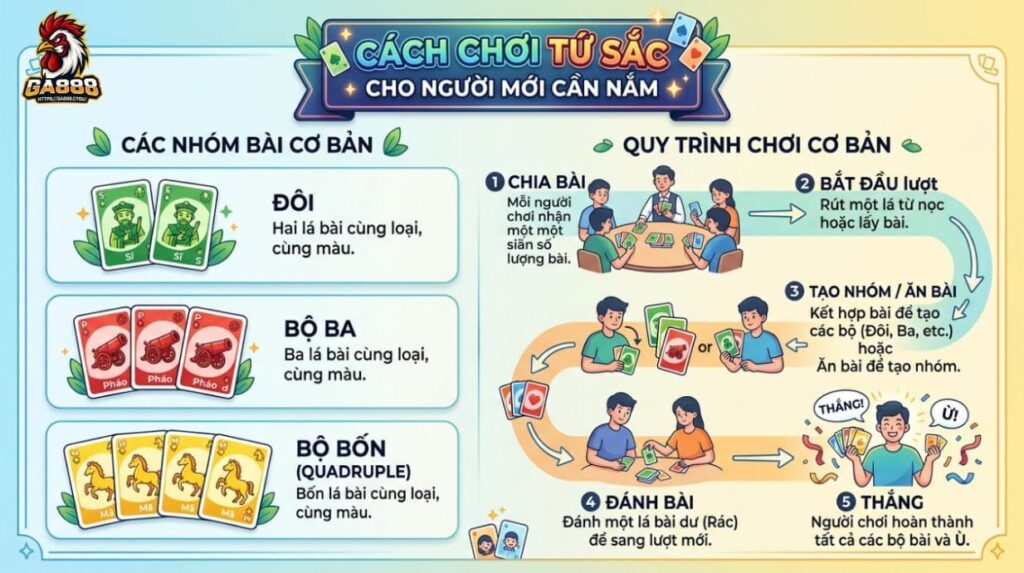 Cách chơi Tứ Sắc cho người mới cần nắm