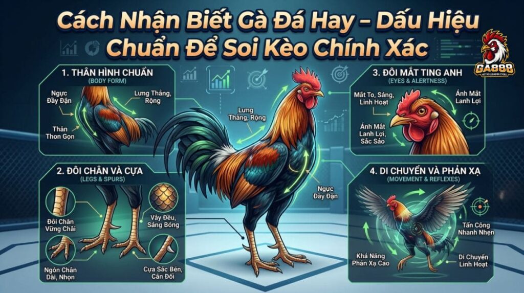 Cách Nhận Biết Gà Đá Hay – Dấu Hiệu Chuẩn Để Soi Kèo Chính Xác