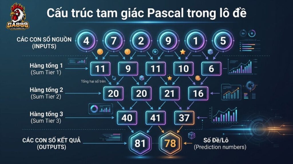 Cấu trúc tam giác Pascal trong lô đề