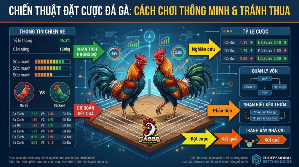 Chiến Thuật Đặt Cược Đá Gà: Cách Chơi Thông Minh & Tránh Thua