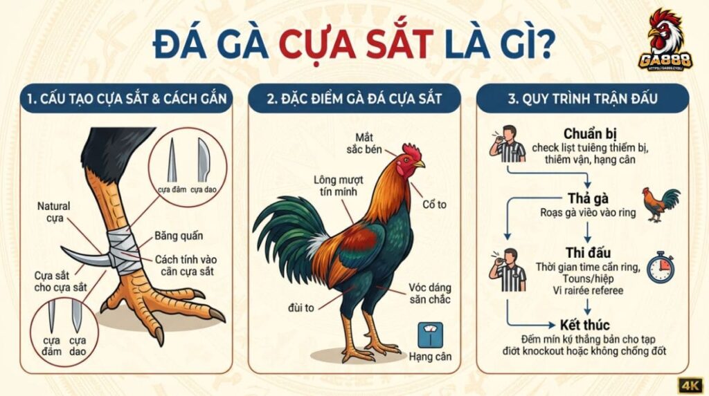 Đá gà cựa sắt là gì