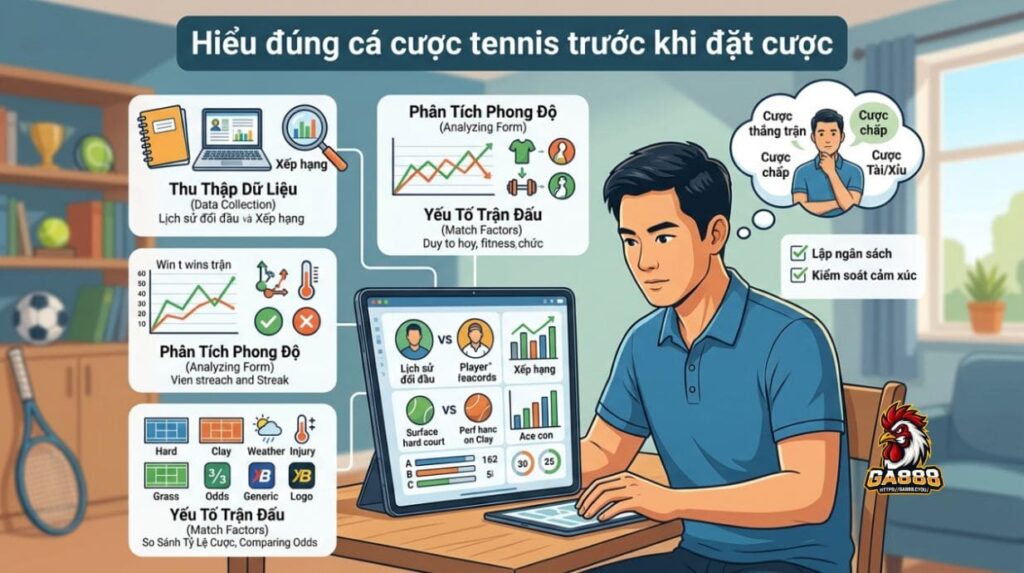 Hiểu đúng cá cược tennis trước khi đặt cược