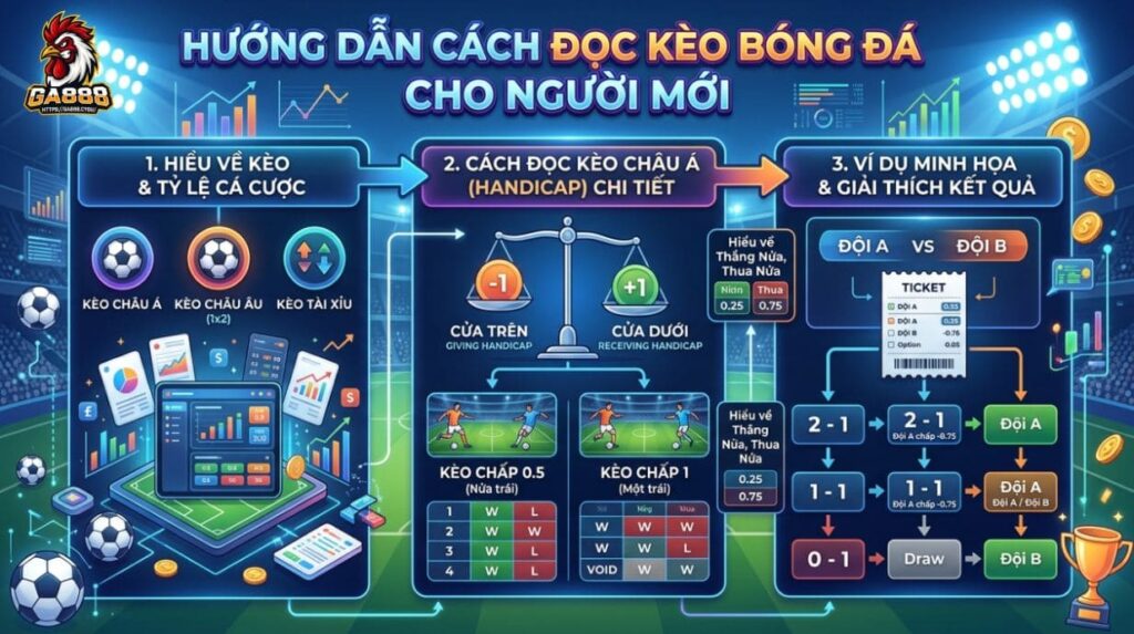 Hướng dẫn cách đọc kèo bóng đá cho người mới  