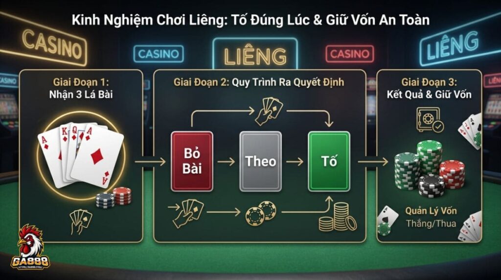 Kinh Nghiệm Chơi Liêng: Tố Đúng Lúc & Giữ Vốn An Toàn