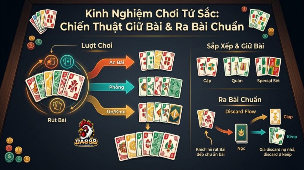 Kinh Nghiệm Chơi Tứ Sắc: Chiến Thuật Giữ Bài & Ra Bài Chuẩn