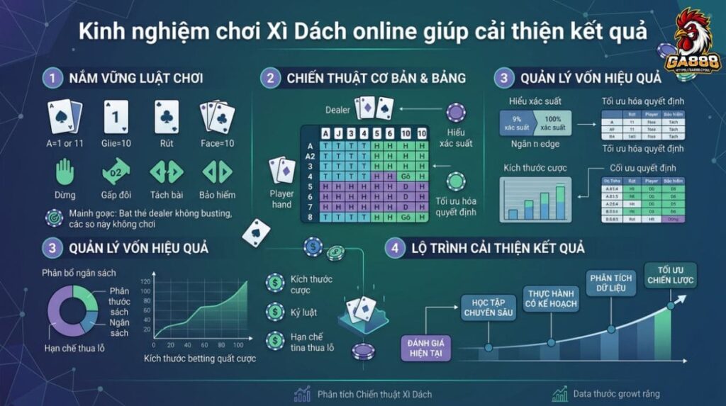 Kinh nghiệm chơi Xì Dách online giúp cải thiện kết quả