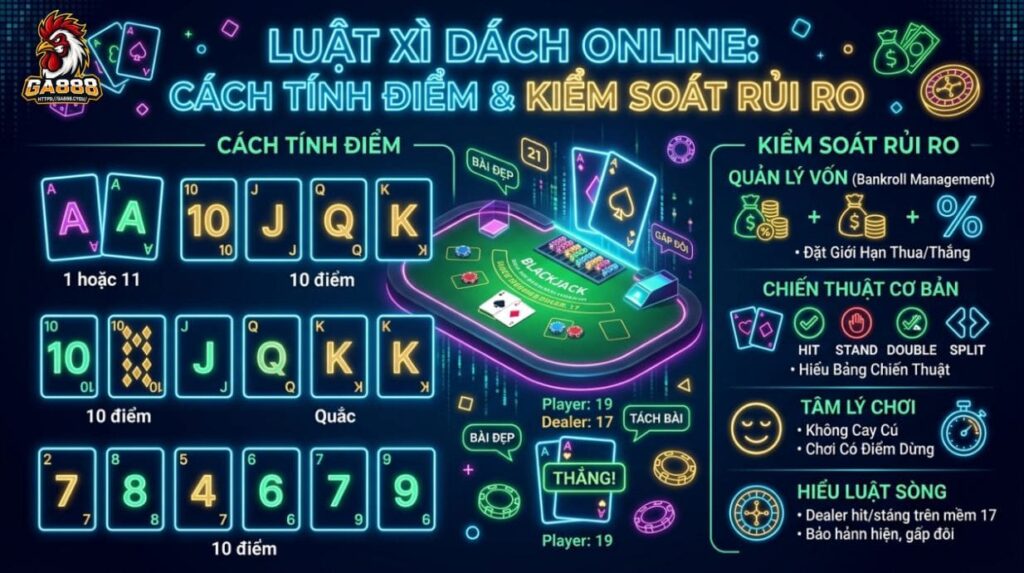 Luật Xì Dách Online: Cách Tính Điểm & Kiểm Soát Rủi Ro