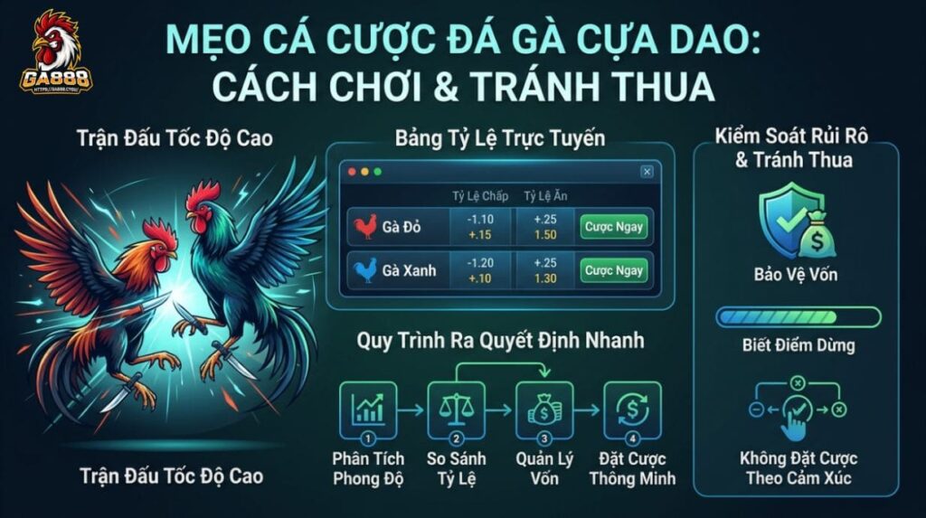 Mẹo Cá Cược Đá Gà Cựa Dao: Cách Chơi & Tránh Thua
