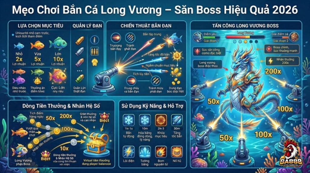Mẹo Chơi Bắn Cá Long Vương – Săn Boss Hiệu Quả 2026