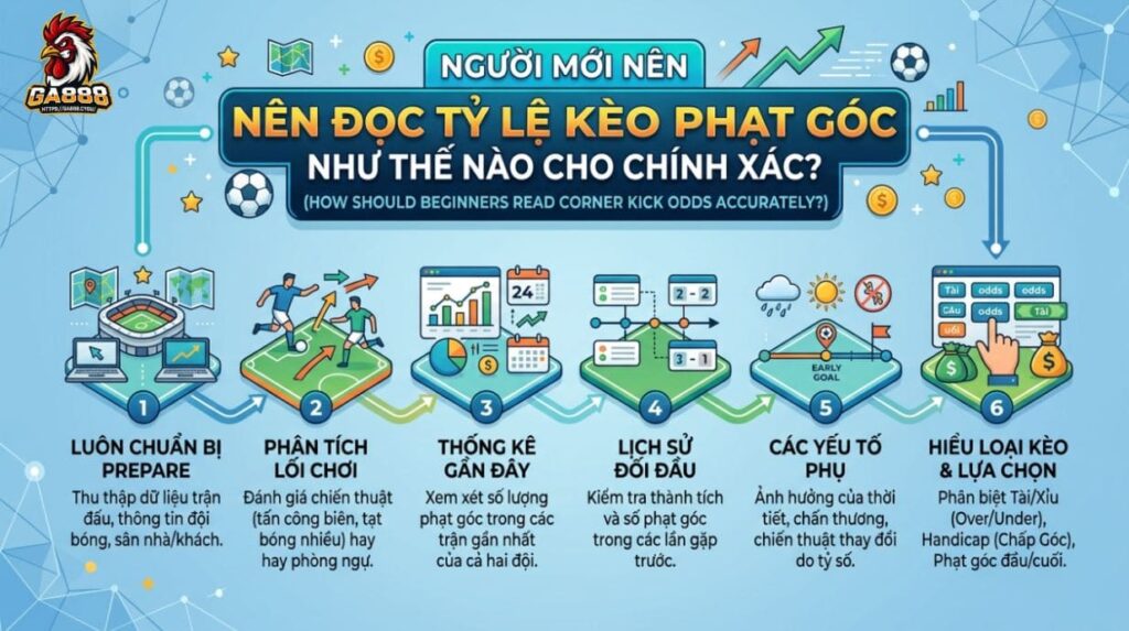 Người mới cần đọc kèo phạt góc theo cách nào để chính xác