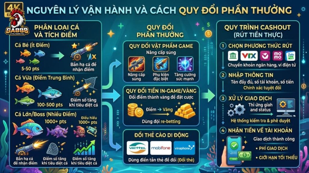 Nguyên lý vận hành và cách quy đổi phần thưởng
