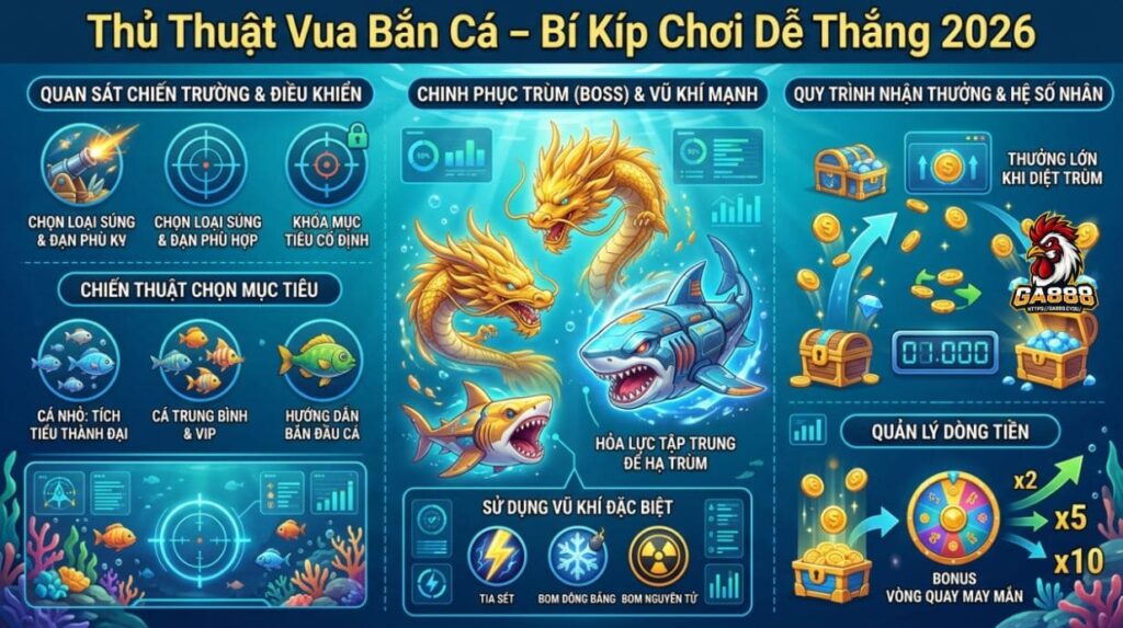 Thủ Thuật Vua Bắn Cá – Bí Kíp Chơi Dễ Thắng 2026