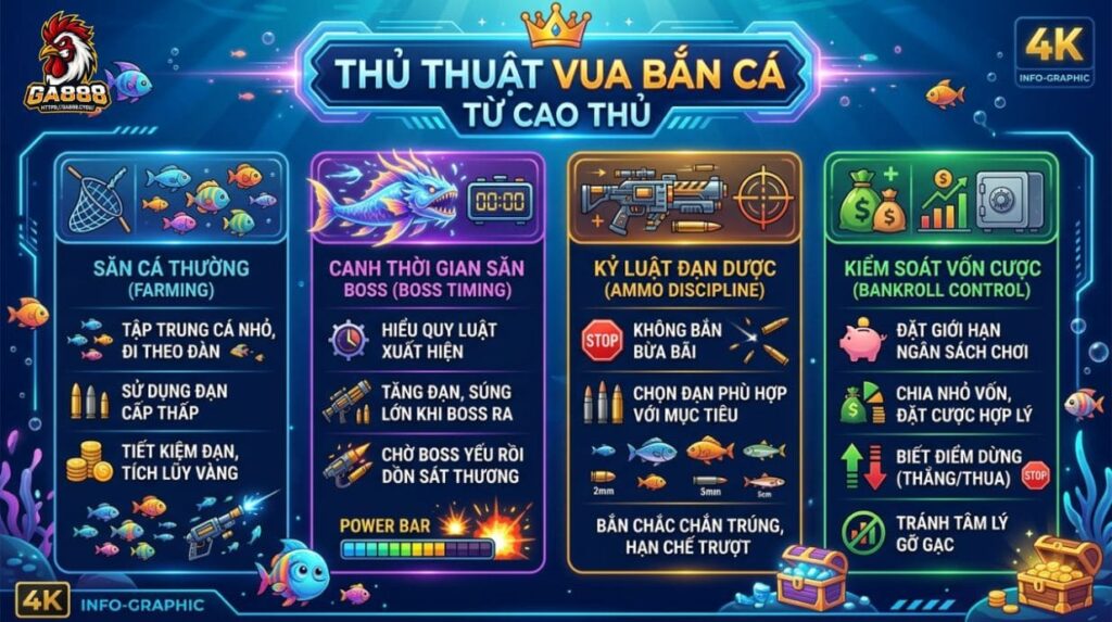 Thủ thuật Vua Bắn Cá từ cao thủ
