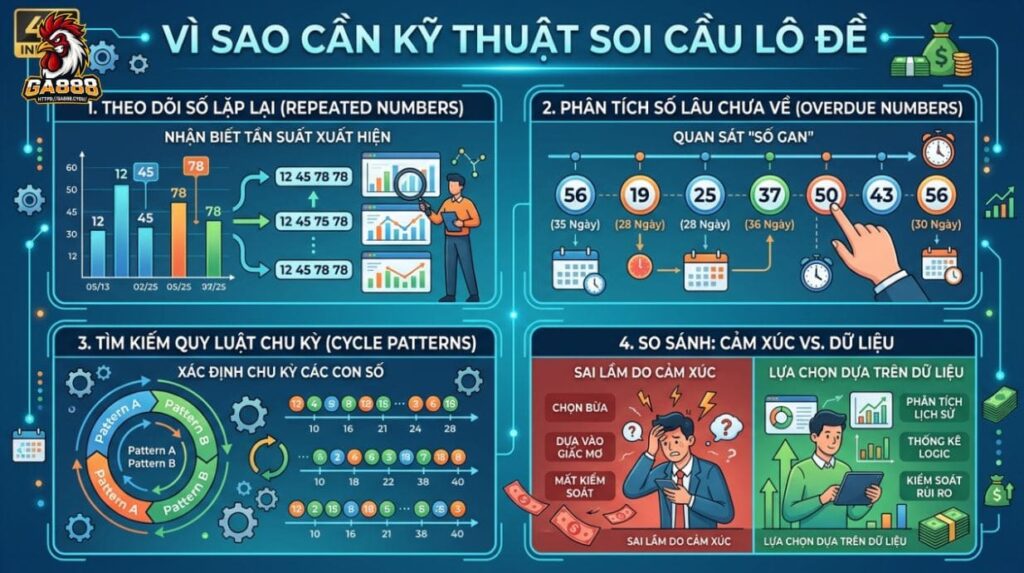 Vì sao cần kỹ thuật soi cầu lô đề