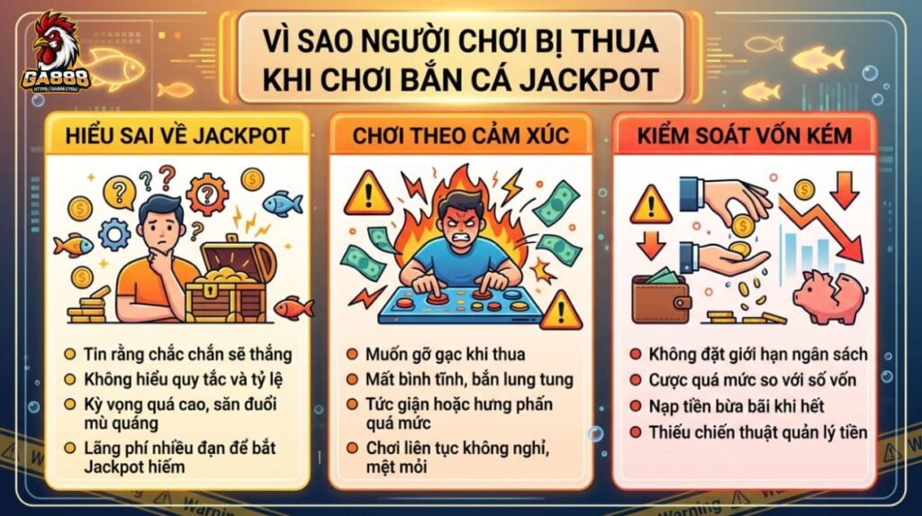 Vì sao người chơi bị thua khi chơi Bắn Cá Jackpot
