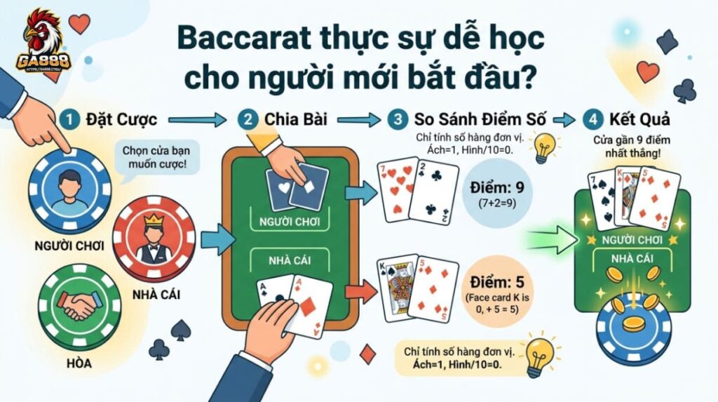 Baccarat có thực sự dễ tiếp cận với người mới không?
