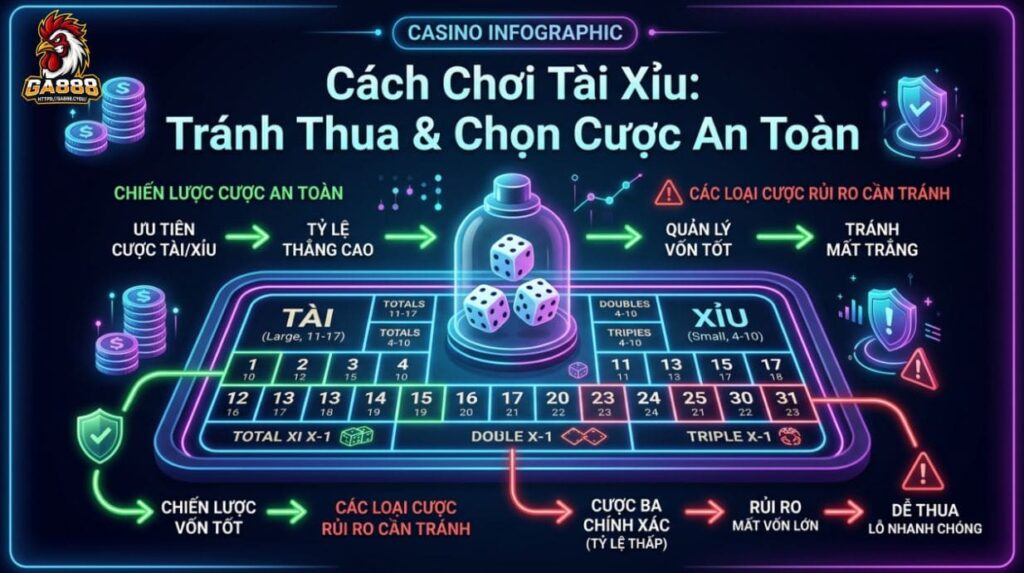Cách Chơi Tài Xỉu: Tránh Thua & Chọn Cược An Toàn