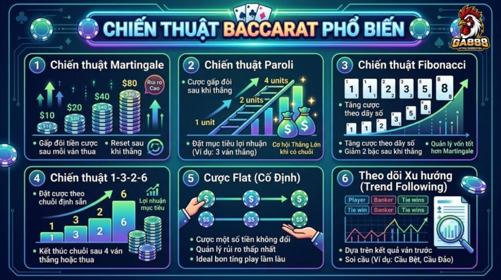 Chiến thuật Baccarat phổ biến