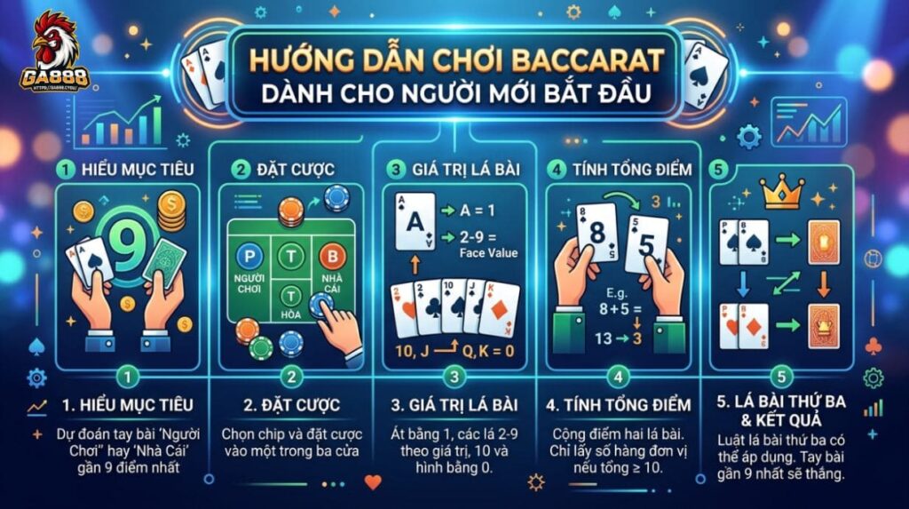Hướng dẫn chơi Baccarat dành cho người mới bắt đầu