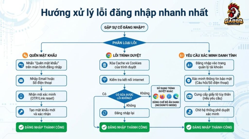 Hướng xử lý lỗi đăng nhập nhanh nhất