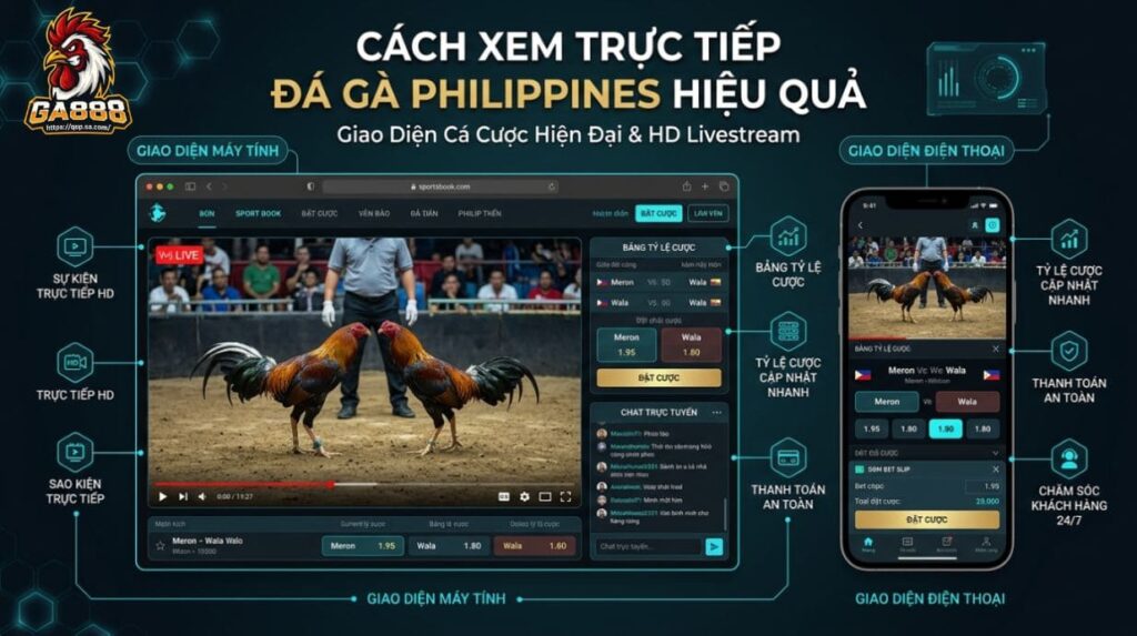 Cách Xem Trực Tiếp Đá Gà Philippines Hiệu Quả
