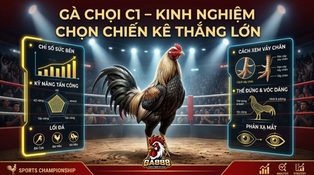 Gà Chọi C1 – Kinh Nghiệm Chọn Chiến Kê Thắng Lớn