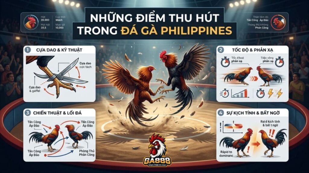 Những Điểm Thu Hút Trong Đá Gà Philippines